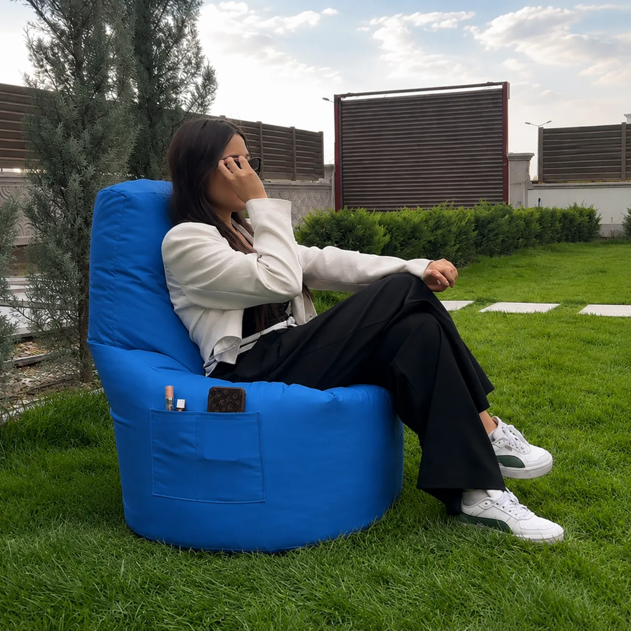 XL High-Back Bean Bag Chair