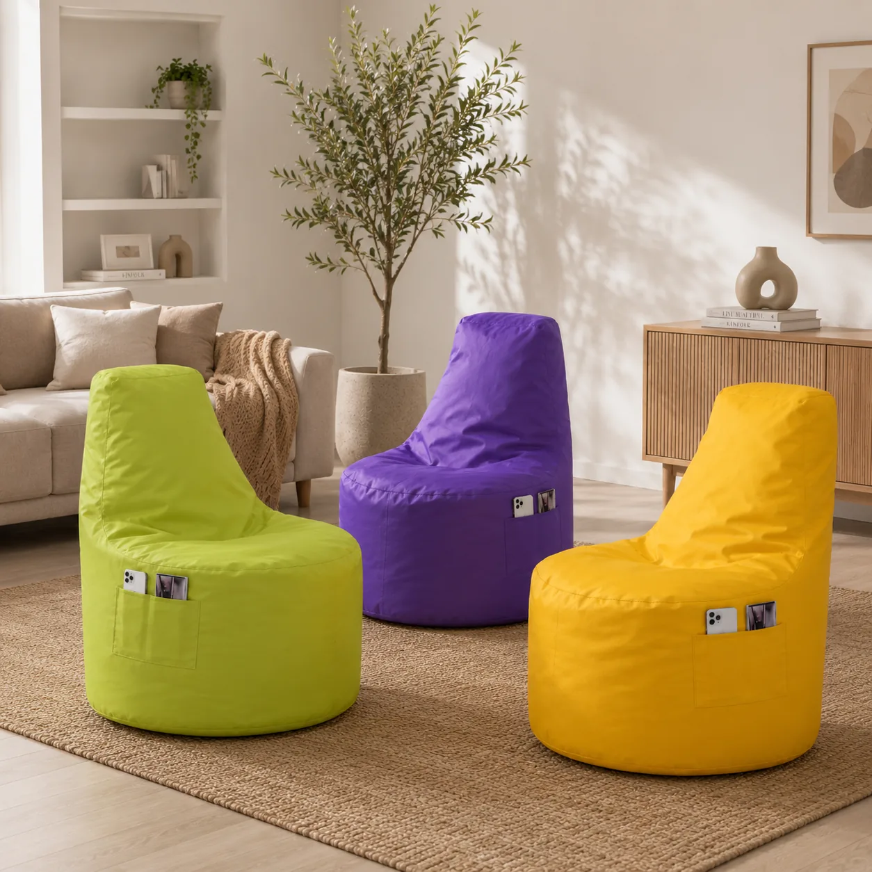 XL High-Back Bean Bag Chair